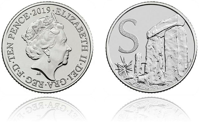 10p 2019 S Stonehenge A-Z 10p Circulated Coin - Copes Coins