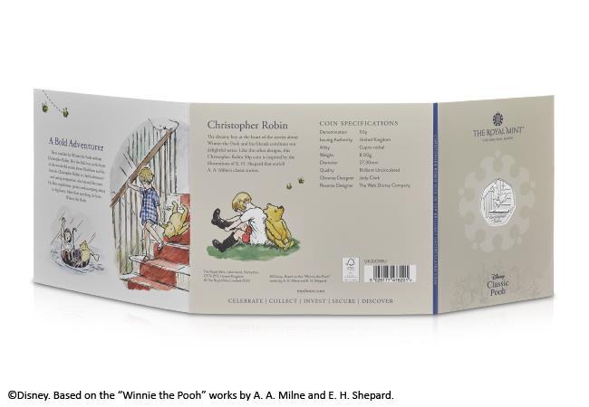 50p 2020 Christopher Robin 50p Brilliant Uncirculated Coin Pack - Copes Coins