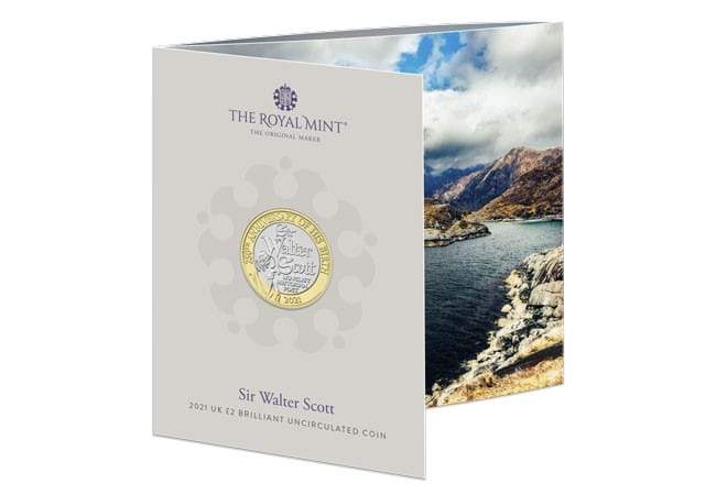 £2 2021 Sir Walter Scott £2 Brilliant Uncirculated Coin Pack - Copes Coins