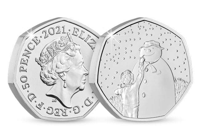 50p 2021 The Snowman 50p Brilliant Uncirculated Royal Mint Pack - Copes Coins