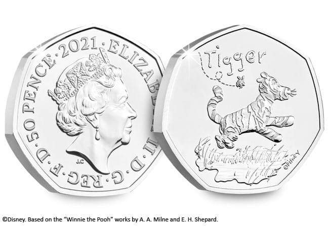 50p 2021 Tigger 50p Brilliant Uncirculated Coin Pack - Copes Coins