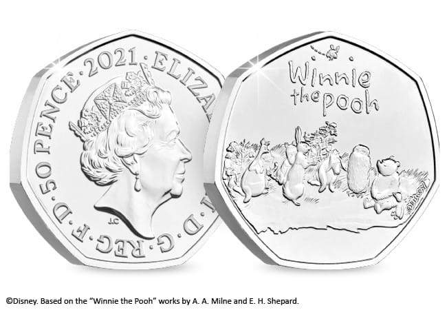 50p 2021 Winnie the Pooh and Friends 50p Brilliant Uncirculated Coin Pack - Copes Coins