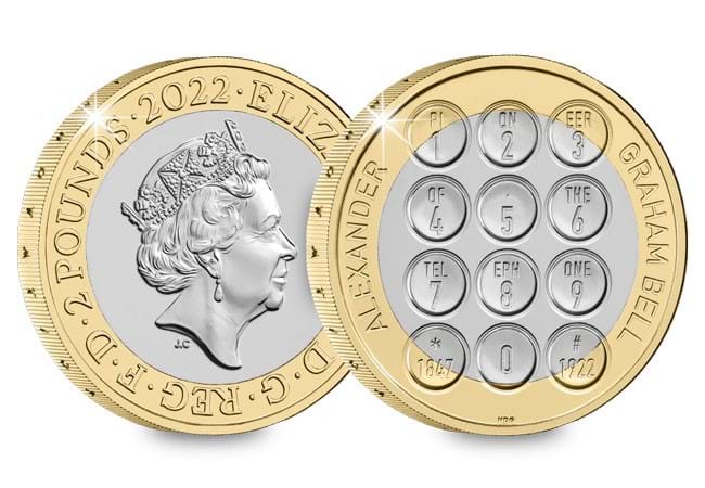 £2 2022 Alexander Graham Bell £2 Brilliant Uncirculated Coin - Copes Coins