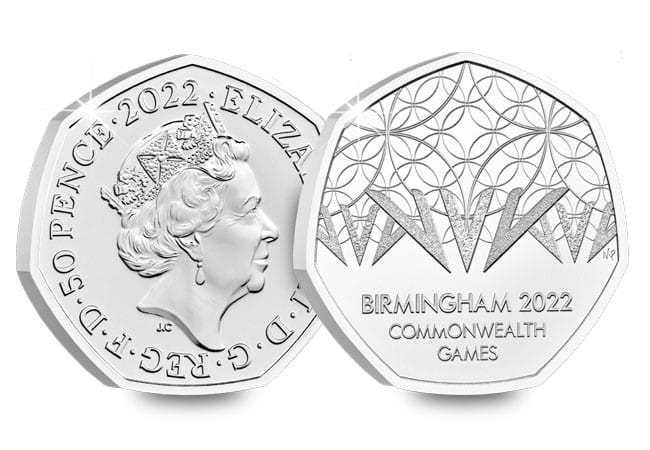 50p 2022 Birmingham Commonwealth Games 50p Brilliant Uncirculated Coin - Copes Coins