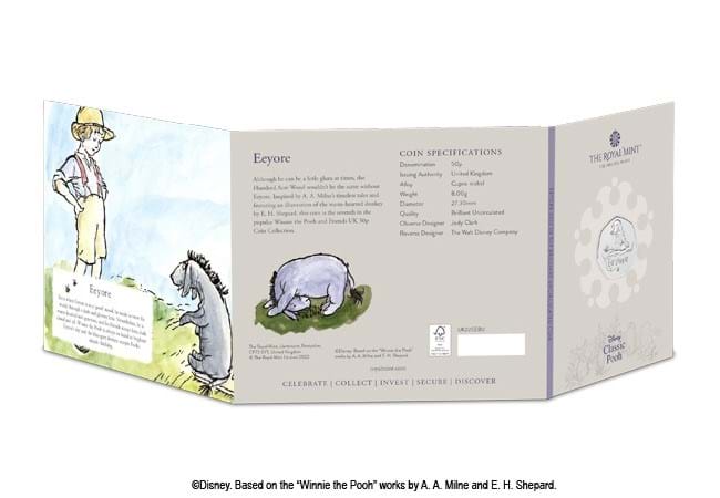 50p 2022 Eeyore 50p Brilliant Uncirculated Coin Pack - Copes Coins