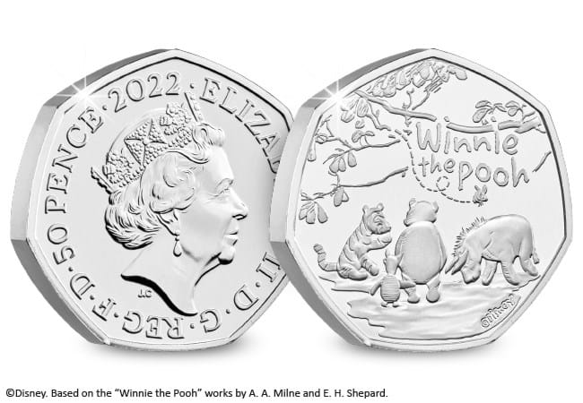50p 2022 Winnie the Pooh and Friends 50p Brilliant Uncirculated Coin Pack - Copes Coins