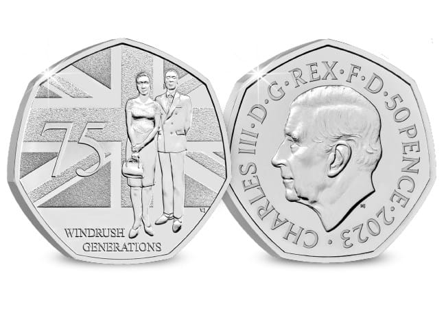 2023 Windrush 50p Brilliant Uncirculated Coin - Copes Coins