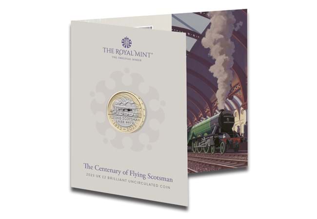 2023 Flying Scotsman Centenary £2 Brilliant Uncirculated Coin Pack - Copes Coins