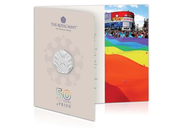 50p 2022 50th Anniversary of Pride 50p Brilliant Uncirculated Coin Pack - Copes Coins