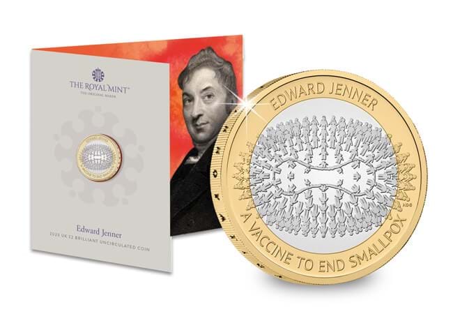 2023 Edward Jenner £2 Brilliant Uncirculated Coin Pack - Copes Coins