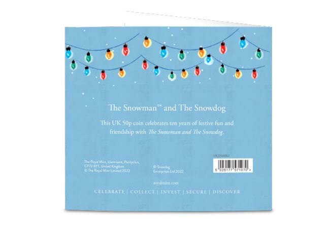 50p 2022 The Snowman and the Snowdog 50p Brilliant Uncirculated Coin Pack - Copes Coins