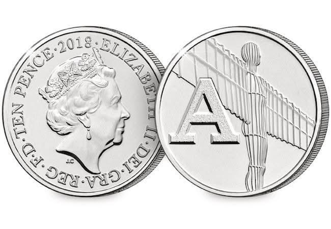 Design reference showing both sides of a 2018 Angel of the North 10p